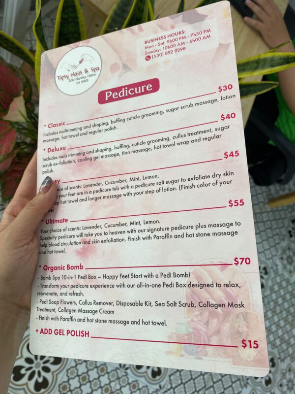 In Menu Nhựa PVC A4 Bền Đẹp, Chống Nước