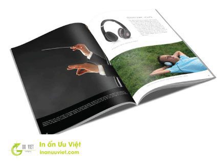 In catalogue - tạp chí bấm kim giữa