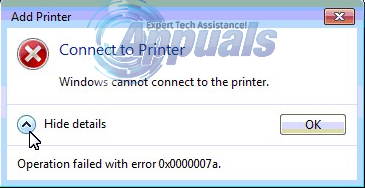 Sửa lỗi không kết nối máy in