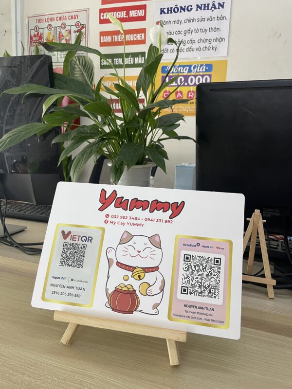 Menu nhựa A4 PVC - In Rời
