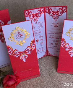 Thiệp cưới DQ-2103 Đỏ