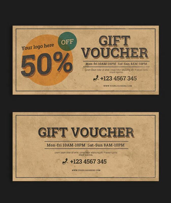 Các Tùy Chọn Giấy và Gia Công Voucher