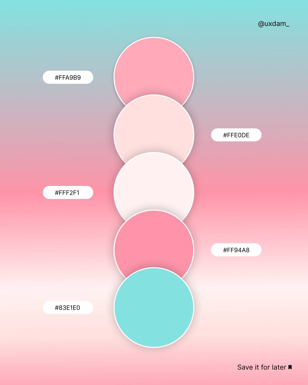 Bảng màu "Kẹo Ngọt Tươi Mát"